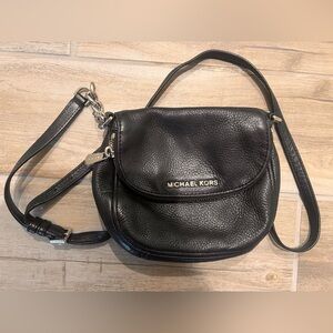 Michael Kors Pebbled Black Crossbody Bag